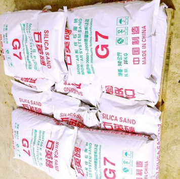 G7石英砂70-100目，鳳府品牌，25公斤紙袋包裝