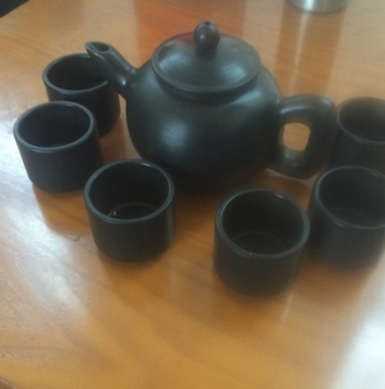 石墨茶壺、茶杯