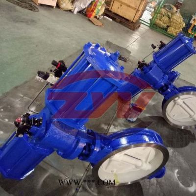 CP101氣動鋁合金粉體蝶閥 WAM驅動執(zhí)行器 氣動粉塵蝶閥攪拌站專用