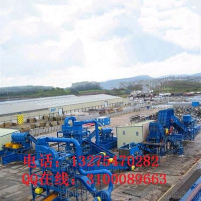 興亞供應(yīng)環(huán)保資源廢鐵回收設(shè)備 廢舊壓塊金屬破碎機(jī)生產(chǎn)線