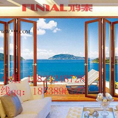深圳專業(yè)生產(chǎn)斷橋推拉折疊門 時(shí)尚中空玻璃包邊折疊門窗 價(jià)格