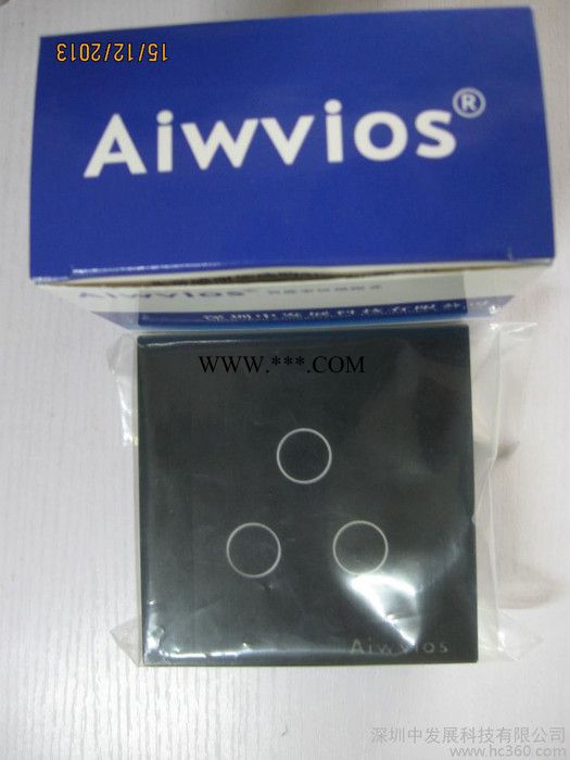 供應(yīng)aiwvios鋼化玻璃觸摸開關(guān)3路