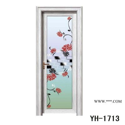 裕豪門業(yè)鋁合金平開門重型單包邊 雙層中空玻璃門衛(wèi)生間廚房隔斷門