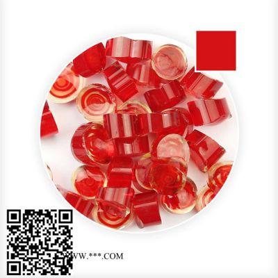 曼德1707008-13DIY工具 中空玻璃熱壓機(jī)100克/袋裝透明紅色DIY手工飾品原料小圓粒