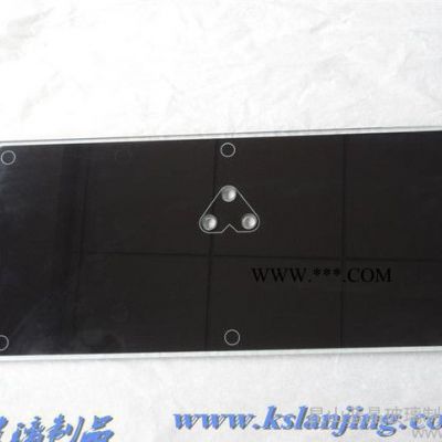 鋼化玻璃絲印貼膜鉆孔玻璃定制異形深加工磨邊鋼化絲印超白玻璃