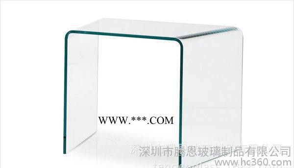 深圳騰恩來圖來樣定制加工弧形鋼化玻璃熱彎玻璃彎鋼化玻璃