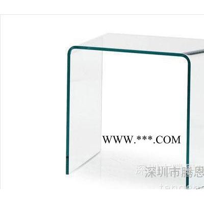 深圳騰恩來圖來樣定制加工弧形鋼化玻璃熱彎玻璃彎鋼化玻璃