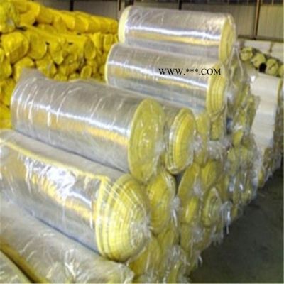 廠家批發(fā)玻璃棉卷氈  貼鉑防火玻璃棉卷氈 玻璃棉甩絲毯