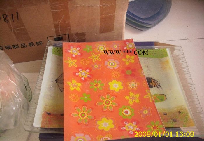工廠創(chuàng)意鋼化玻璃盤，酒店用鋼化玻璃盤,鋼化玻璃餐具