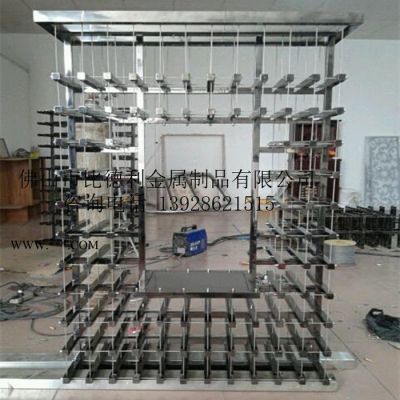 比德利 供應(yīng)不銹鋼酒柜 恒溫酒柜 展示酒架 杯架 鋼化玻璃紅酒柜