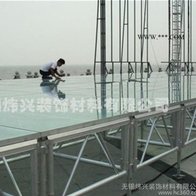 鋁合金 鋼化玻璃舞臺 高度可調(diào)節(jié)拼裝舞臺 婚慶舞臺車展展臺