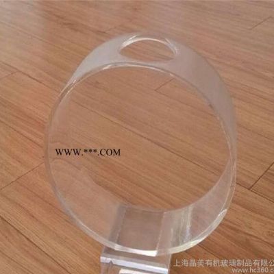 貨品陳列架訂做 高透明有機(jī)玻璃熱彎展示架圓形糖果盒 **加工