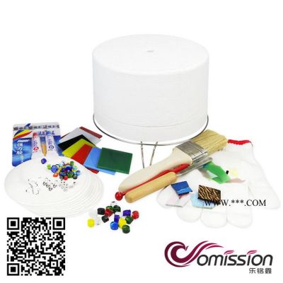 樂銘鑫1707021B DIY工具熱熔彩色玻璃diy飾品鋼化玻璃定做高溫微波小窯爐套裝配件附帶金剛石工具