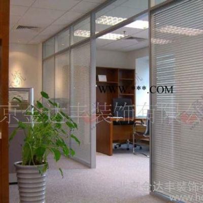 鋁鎂合金雙層鋼化玻璃隔斷玻璃墻隔間