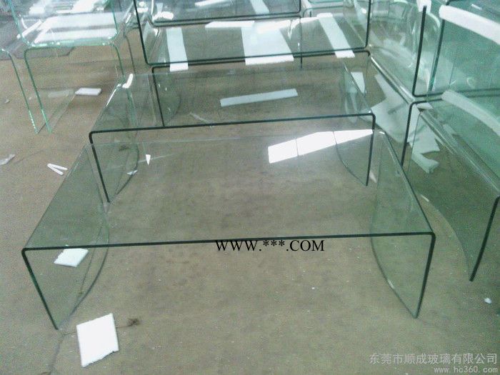 供應(yīng)順成定制 新款現(xiàn)代簡(jiǎn)約熱彎玻璃茶幾定制