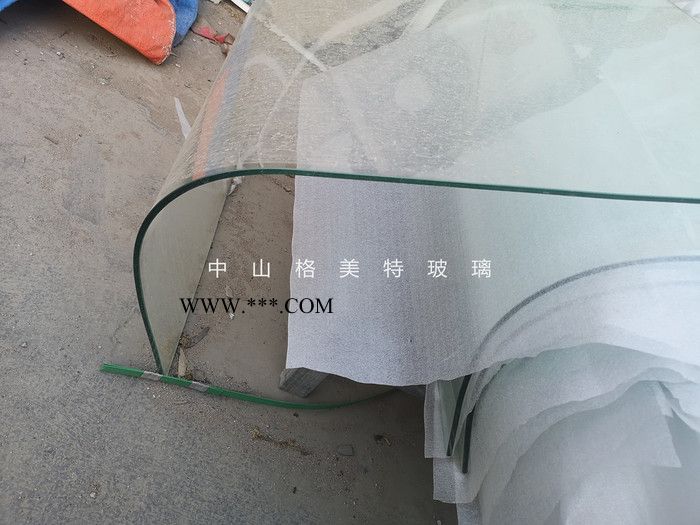 復(fù)合型熱彎玻璃 超白異形熱彎玻璃定制 直角彎桌子桌幾臺(tái)面定制