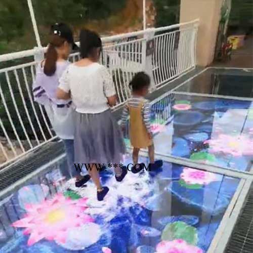 透明玻璃屏 揭陽市-玻璃棧道屏-玻璃橋led屏-3D玻璃橋-皓邦光電