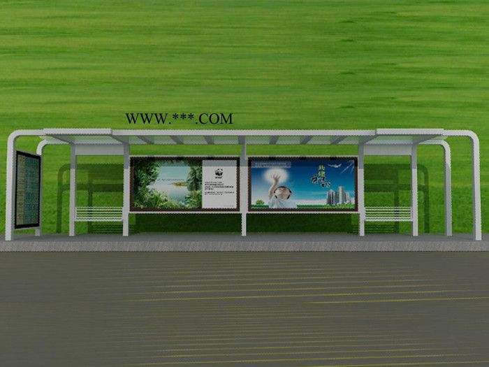 【飛通候車(chē)亭】太陽(yáng)能公交候車(chē)亭新款制作 公交站牌立式可移動(dòng)鋼化玻璃站臺(tái)廠(chǎng)家