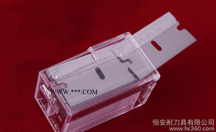 進(jìn)口94-0464兩刃單面鋁夾背工業(yè)刀片無涂鋁夾背汽車夾膠玻璃清潔