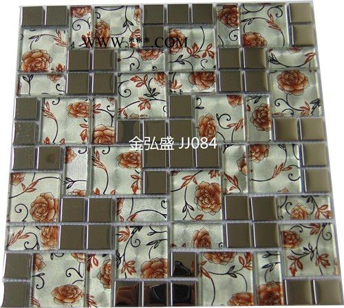 廣東瓷磚供應(yīng)夾膠玻璃馬賽克 金弘盛馬賽克背景墻