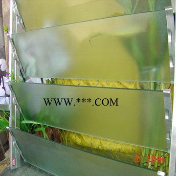 布紋壓花玻璃百葉窗