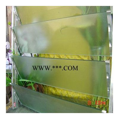 布紋壓花玻璃百葉窗