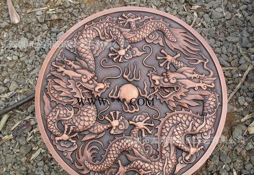 歐式砂巖浮雕圓形工藝擺件裝飾品 懷表建筑圓形鑲嵌玻璃鋼浮雕