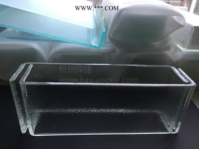 祥捷 蒙砂 U型玻璃 易清潔   浙江杭州  蒙砂U型玻璃 祥捷U型玻璃