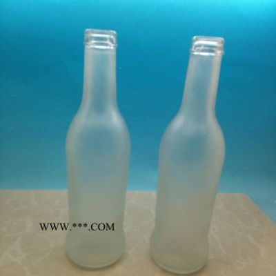 直銷蒙砂玻璃雞尾酒瓶玻璃瓶玻璃飲料瓶果醋瓶280ml