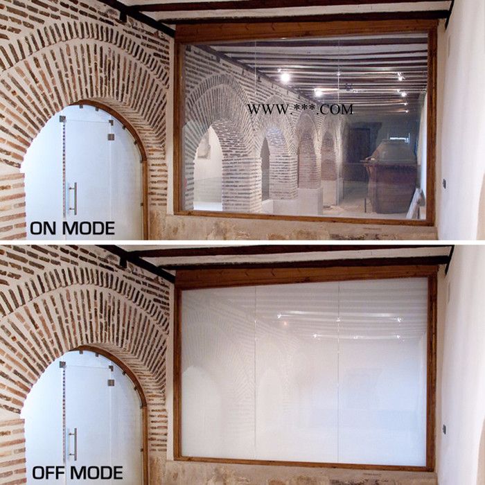 廣州電致電控液晶調(diào)光玻璃 智能調(diào)光玻璃 霧化玻璃 通電透明  斷電蒙砂