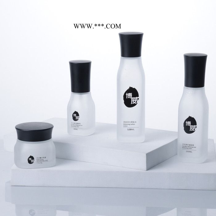 新款廠家現(xiàn)貨供應(yīng)120ml方形蒙砂瓶水乳瓶精華液瓶膏霜瓶 化妝品玻璃瓶