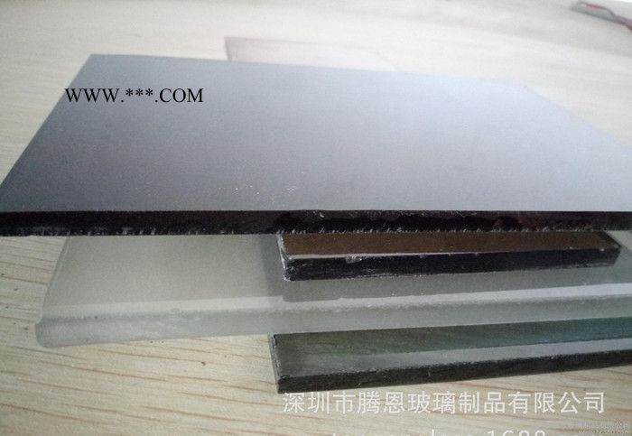 深圳騰恩源廠加工切割磨邊灰玻茶玻色玻蒙砂磨砂鋼化水晶玻璃 玻璃加工