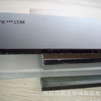 深圳騰恩源廠加工切割磨邊灰玻茶玻色玻蒙砂磨砂鋼化水晶玻璃 玻璃加工