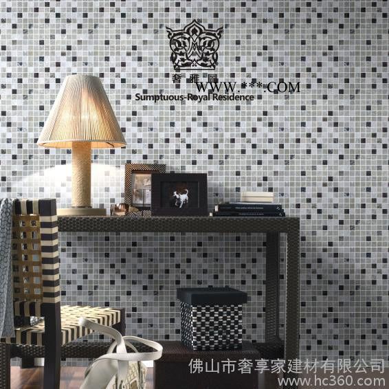 定制            蒙砂玻璃石材混拼馬賽克磚現(xiàn)代簡(jiǎn)