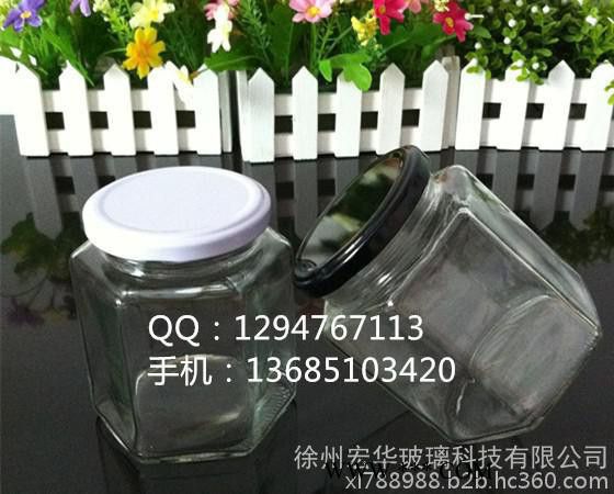 玻璃瓶六棱瓶烤花六棱瓶玻璃瓶蒙砂六棱瓶玻璃瓶生產(chǎn)定制