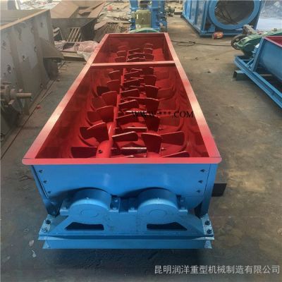 云南雙軸攪拌機(jī)價(jià)格 臥式雙軸粉煤灰攪拌機(jī) 多物料雙軸混料機(jī) 攪拌機(jī)械定制廠家