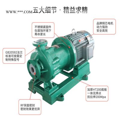 JiangNan/江南 江南泵閥 流體化工泵 碳酸鈉加藥泵 IMD50-32-165全氟塑料磁力泵