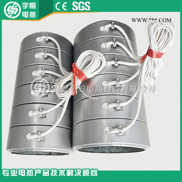 【宇恒電熱】帶引線不銹鋼電發(fā)熱圈  注塑機配件電熱圈 云母發(fā)熱圈可非標(biāo)