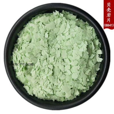 澤旭生產(chǎn)彩色貝殼巖片外墻建筑涂料用云母片薄脆片噴涂多彩巖片