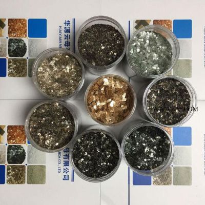 華源云母  天然彩砂 天然巖片 水晶黑  **云母