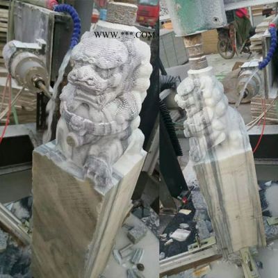 五軸數(shù)控立體雕刻機(jī) 石材泡沫木工石膏模具佛像人物石獅子盤龍柱雕刻機(jī)
