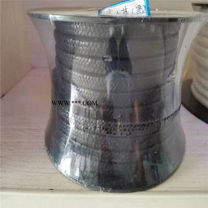 奧仁 金屬絲增強(qiáng)耐磨耐高溫高壓柔性石墨鎳絲閥門填料繩6*6-50*50mm