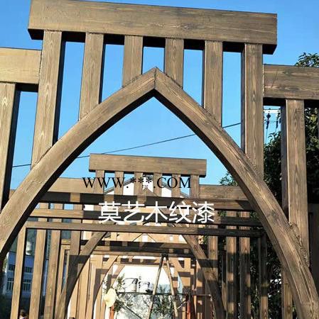 太原室外涼亭鋼管窗框木紋漆室內餐廳木紋漆/鍍鋅管花架石膏板木紋漆專業(yè)施工團隊