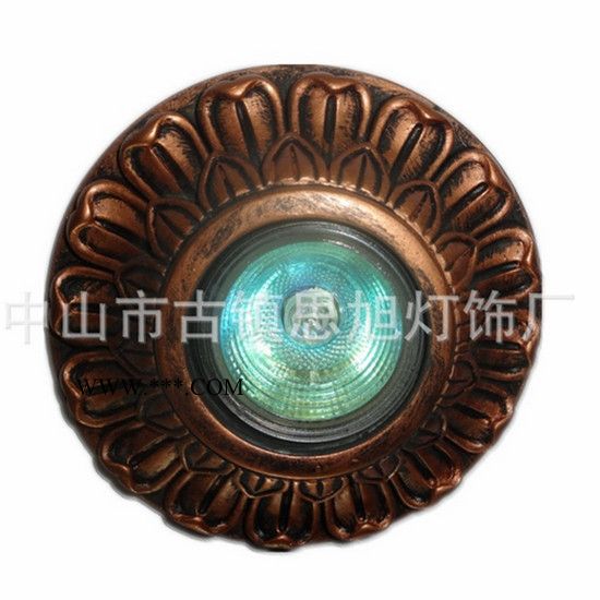 HR5147歐式石膏天花燈彩繪天花燈別墅牛眼燈/地中海天花燈..
