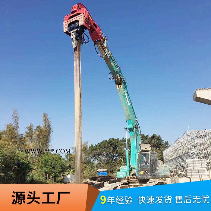 打樁用膨潤(rùn)土_旋挖鉆打樁_北奕機(jī)械_【8m樁3分鐘一根】鋼板打樁機(jī)