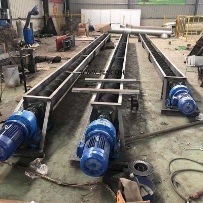 廠家粉塊狀物料LS絞龍螺旋輸送機(jī) 膨潤(rùn)土U型蛟龍螺旋輸送機(jī)