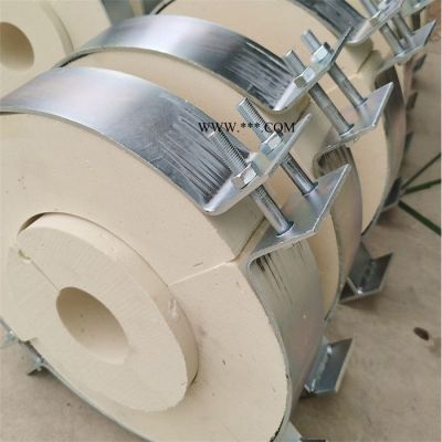 上海 蛭石隔熱管托  DN100 昊鹽廠家定制 管道滑動固定管托 圖紙加工 聚氨酯保冷管托
