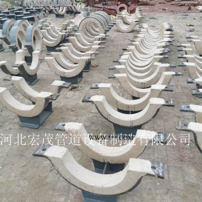 宏茂高效蛭石隔熱管托 Z11型熱壓彎頭管托熱力管道固定支架 室外熱力管道支座