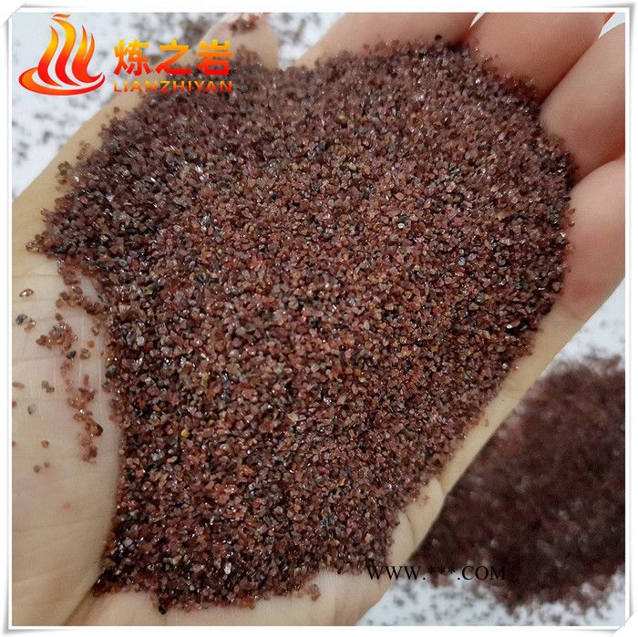 廠家供應(yīng)噴砂石榴石 天然石榴石砂 紅色石榴石 清潔除銹石榴石