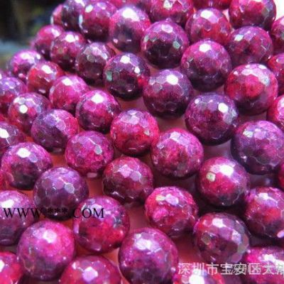 廠家 紅石榴石7~8毫米手鏈 打角度時尚手鏈